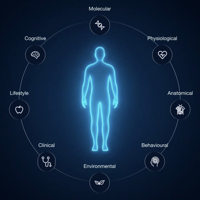 Phenome Digital Twin: molecular, physiological, anatomical, behavioural, environmental, clinical, lifestyle and cognitive data around one person
