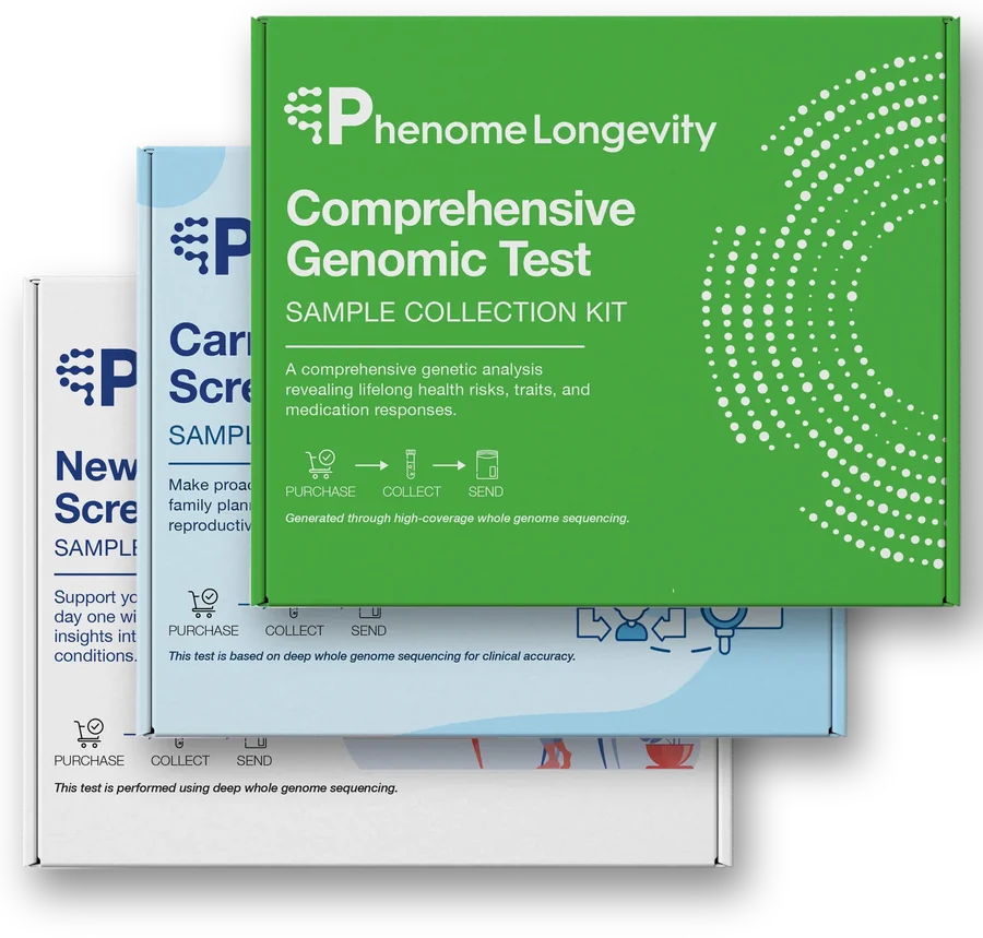 The Comprehensive Genomic, Carrier Screening and Newborn Screening Test kits