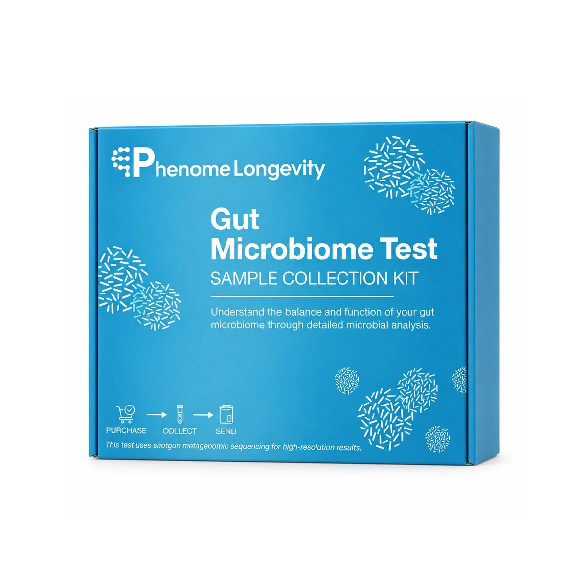 The Gut Microbiome Test kit box